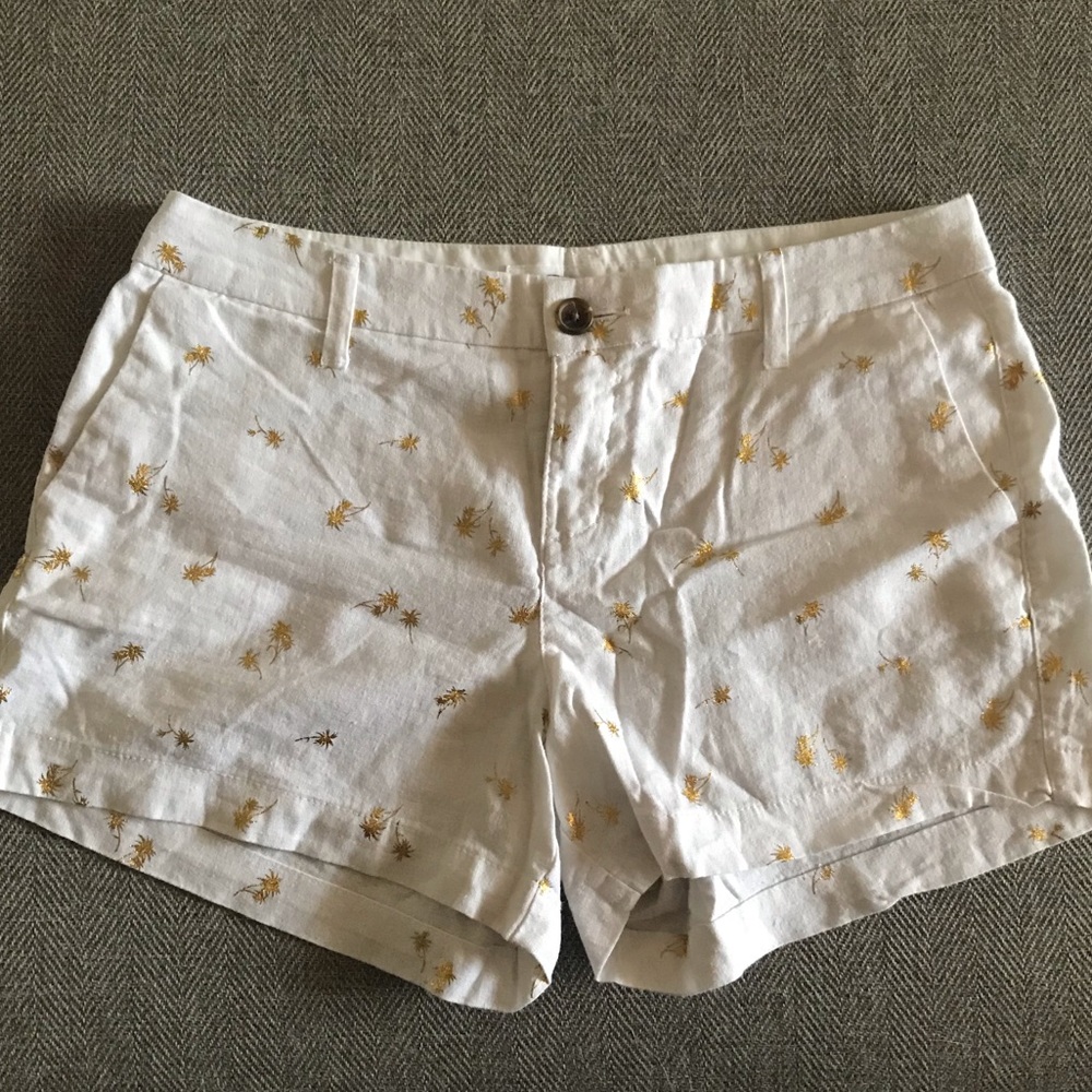 Old Navy Palm Tree Linen Shorts